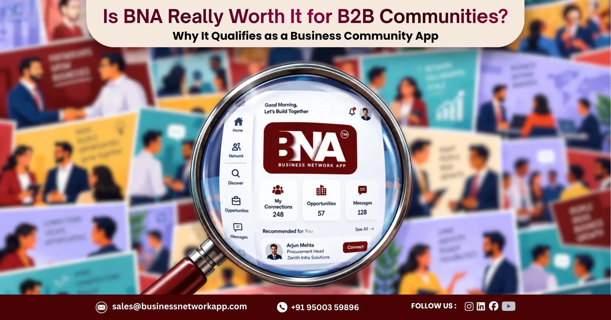 BNA business community app keeping B2B communities updated